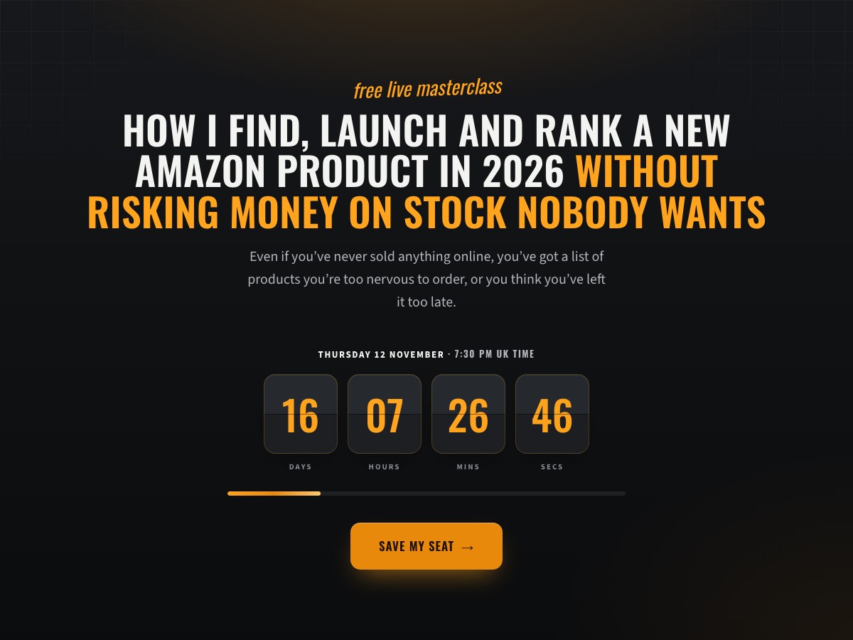 Registration page preview